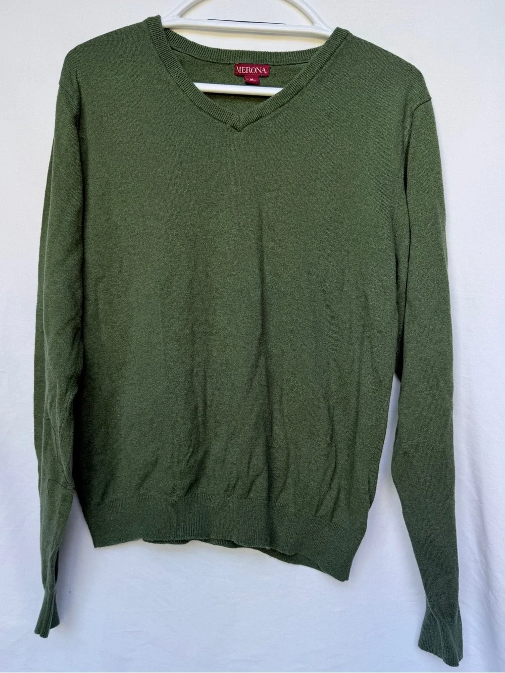 Merona Long Sleeve V-Neck Knit Pullover Sweater Size XL